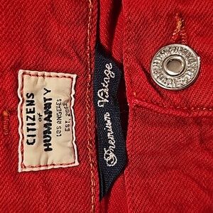 Red jeans